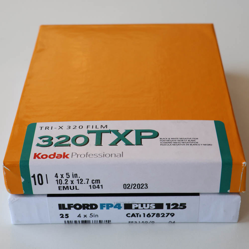 4x5 Film Processing (B&W and Color Negative)